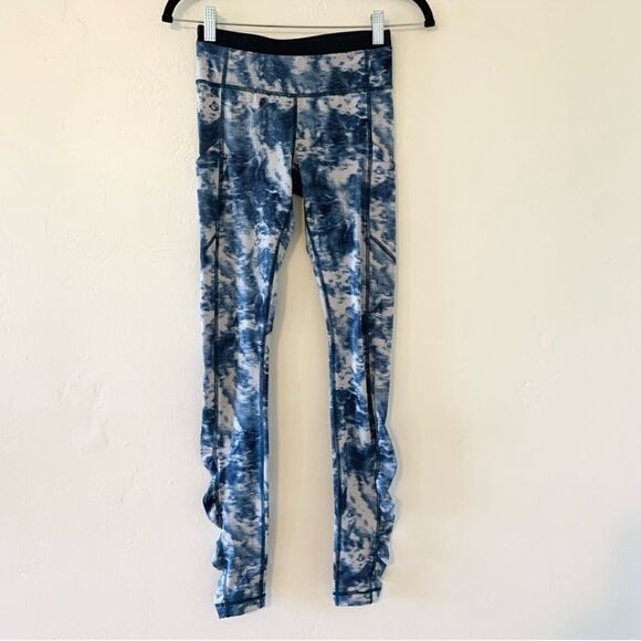 Lululemon Speed Tight III Tie Dye Sea Side Silver Fox Alberta Lake Naval Blue 4 - Picture 2 of 8